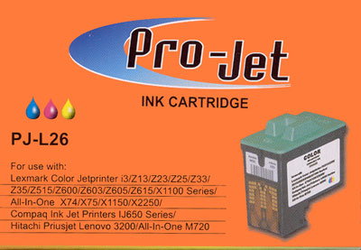 Reman Lexmark 26 Colour ink 10N0026 High Yield reman