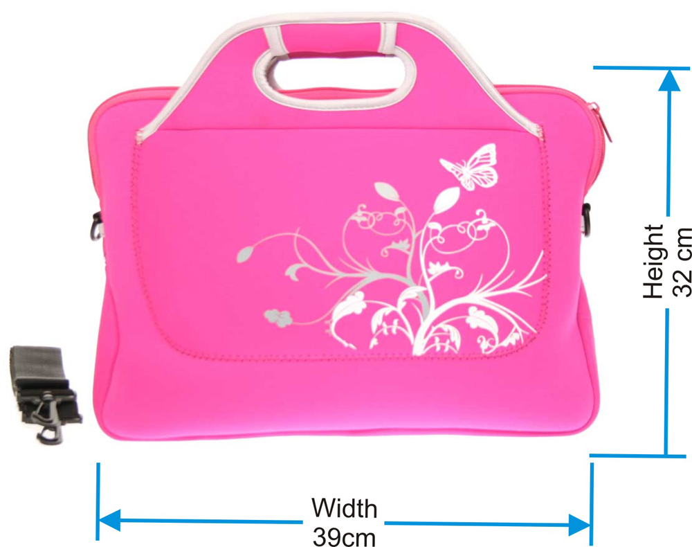 Pink designer Laptop computer hand bag 15.4 inch CARRY083 Pink designer Laptop computer hand bag 15.4 inch CARRY083