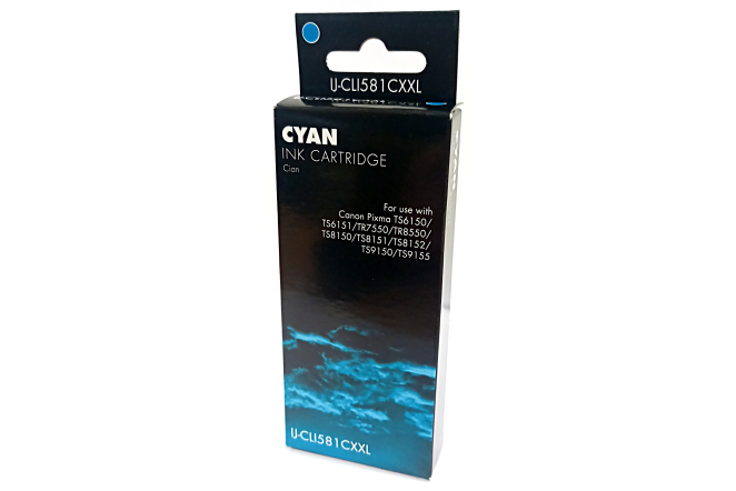 Compatible Canon 1995C001 CLI-581CXXL Cyan Inkjet cartridge Compatible Canon 1995C001 CLI-581CXXL Cyan Inkjet cartridge