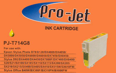 T714 ProJet Compatible Epson C13T07144010 (T0714) Yellow Ink C