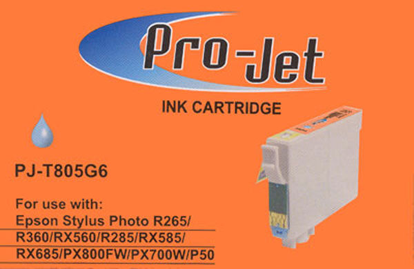 T805 ProJet Compatible Epson C13T08054010 (T0805) Light Cyan Ink