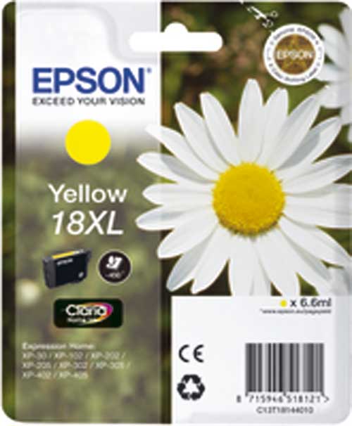 Original T1814 Original Epson C13T18144010 T1814 (18XL) Yellow I